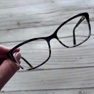 Verawang Tortoise Wayfarer Eyeglasses One Size